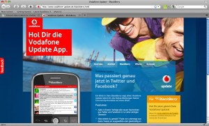 Benjamin in a Vodafone Ad